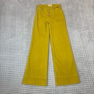 Free People Mustard Flare Jeans Womens Jean Size 26 We The Free
